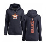 MLB Women's Nike Houston Astros #24 Jimmy Wynn Navy Blue Backer Pullover Hoodie