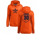 MLB Women's Nike Houston Astros #30 Hector Rondon Orange RBI Pullover Hoodie