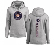 MLB Women's Nike Houston Astros #43 Lance McCullers Ash Backer Pullover Hoodie