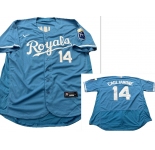 Men's Kansas City Royals #14 Jac Caglianone Light Blue Flexbase Stitched MLB Jersey