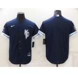 Men's Kansas City Royals Blank 2022 Navy City Connect Cool Base Stitched Jersey