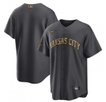 Men's Kansas City Royals Blank Charcoal 2022 All-Star Cool Base Stitched Baseball Jersey