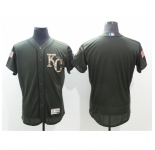 Men's Kansas City Royals Blank Green Salute to Service Jersey