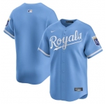 Men's Kansas City Royals Blank Light Blue 2024 Alternate Limited Stitched Baseball Jersey