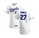 Men's  Nike Kansas City Royals #27 Adalberto Mondesi White Home 2020 Authentic Player Baseball Jersey