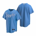 Men's Nike Kansas City Royals Blank Light Blue Alternate Stitched Baseball Jersey