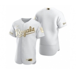 Men's Nike Kansas City Royals Blank White 2020 Authentic Golden Edition Baseball Jersey