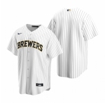 Men's Nike Milwaukee Brewers Blank White Alternate Stitched Baseball Jersey