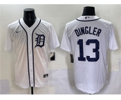 Men's Detroit Tigers #13 Dillon Dingler Cool Base Stitched Baseball Jersey