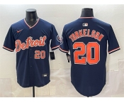 Men's Detroit Tigers #20 Spencer Torkelson Navy 2026 Alternate Vapor Premier Limited Stitched Baseball Jersey
