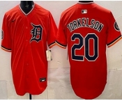 Men's Detroit Tigers #20 Spencer Torkelson Orange Limited Jersey