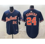 Men's Detroit Tigers #24 Miguel Cabrera Navy 2026 Alternate Vapor Premier Limited Stitched Baseball Jersey