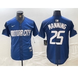 Men's Detroit Tigers #25 Matt Manning 2024 Navy City Connect Cool Base Limited Stitched Jersey