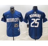 Mens Detroit Tigers #25 Matt Manning 2024 Number Navy City Connect Cool Base Limited Stitched Jersey