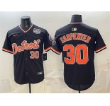 Men's Detroit Tigers #30 Kerry Carpenter Black 2026 Alternate USA 250' Patch Vapor Premier Limited Stitched Baseball Jersey