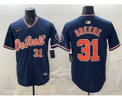 Men's Detroit Tigers #31 Riley Greene Navy 2026 Alternate Vapor Premier Limited Stitched Baseball Jersey