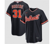 Men's Detroit Tigers #31 Riley Greene Navy Alternate Stitched Baseball Jersey