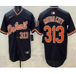 Men's Detroit Tigers #313 Motor City Navy Limited Jersey