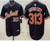 Men's Detroit Tigers #313 Motor City Navy Limited Jersey