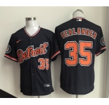 Men's Detroit Tigers #35 Justin Verlander Black 2026 Cool Base Stitched Baseball Jersey