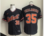 Men's Detroit Tigers #35 Justin Verlander Black 2026 Cool Base Stitched Baseball Jersey