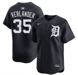 Men's Detroit Tigers #35 Justin Verlander Black 2026 Limited Stitched Baseball Jersey