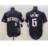 Men's Detroit Tigers #6 Al Kaline 2026 Black 'Motor Gothic Edition' Vapor Premier Limited Stitched Baseball Jersey