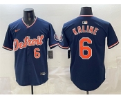 Men's Detroit Tigers #6 Al Kaline Navy 2026 Alternate Vapor Premier Limited Stitched Baseball Jersey