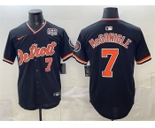 Men's Detroit Tigers #7 Kevin McGonigle Black 2026 Alternate USA 250' Patch Vapor Premier Limited Stitched Baseball Jersey