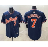 Men's Detroit Tigers #7 Kevin McGonigle Navy 2026 Alternate Vapor Premier Limited Stitched Baseball Jersey