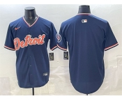 Men's Detroit Tigers Blank Navy 2026 Alternate Vapor Premier Limited Stitched Baseball Jersey