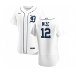 Men's Nike Detroit Tigers #12 Casey Mize White Home 2020 Authentic Player Baseball Jersey