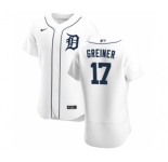 Men's Nike Detroit Tigers #17 Grayson Greiner White Home 2020 Authentic Player Baseball Jersey