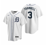 Men's Nike Detroit Tigers #3 Alan Trammell White Home Stitched Baseball Jersey
