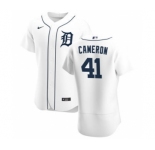Men's Nike Detroit Tigers #41 Daz Cameron White Home 2020 Authentic Player Baseball Jersey
