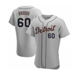 Men's Nike Detroit Tigers #60 Akil Baddoo Gray Flex Base Stitched Baseball Jersey