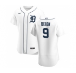 Men's Nike Detroit Tigers #9 Brandon Dixon White Home 2020 Authentic Player Baseball Jersey
