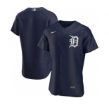 Men's Nike Detroit Tigers Blank Navy Flex Base Stitched Baseball Jersey
