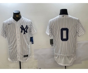 Men's New York Yankees #0 Marcus Stroman No Name White Flex Base Stitched Jersey