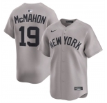 Men's New York Yankees #19 Ryan McMahon Grey 2025 Limited Stitched Baseball Jersey