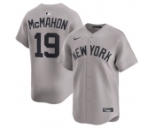 Men's New York Yankees #19 Ryan McMahon Grey 2025 Limited Stitched Baseball Jersey