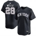 Men's New York Yankees #28 Austin Wells Navy 2025 Alternate Limited Stitched Baseball Jersey