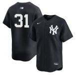 Men's New York Yankees #31 Cam Schlittler Navy 2026 Alternate Limited Stitched Baseball Jersey