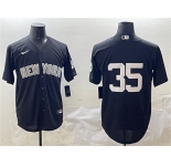 Men's New York Yankees #35 Cody Bellinger Black Cool Base Stitched Baseball Jersey