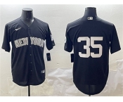 Men's New York Yankees #35 Cody Bellinger Black Cool Base Stitched Baseball Jersey