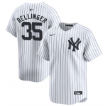 Men's New York Yankees #35 Cody Bellinger White 2024 Home Limited With Name Stitched Baseball Jersey