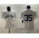 Men's New York Yankees #35 Cody Bellinger White Cool Base Stitched Baseball Jersey