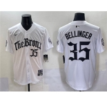 Men's New York Yankees #35 Cody Bellinger White 'Gothic Legacy Edition' Vapor Premier Limited Stitched Baseball Jersey
