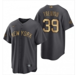 Men's New York Yankees #39 Jose Trevino Charcoal 2022 All-Star Cool Base Stitched Baseball Jersey