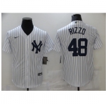 Men's New York Yankees #48 Anthony Rizzo Nike White Home Official Replica Player Jersey